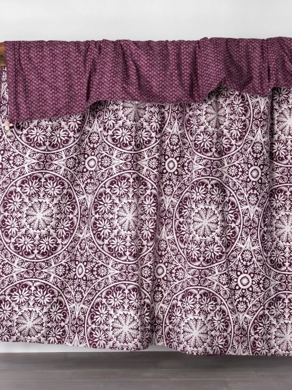 Opalhouse Plum Reversible Patterned Duvet Cover Full/Queen Cottagecore